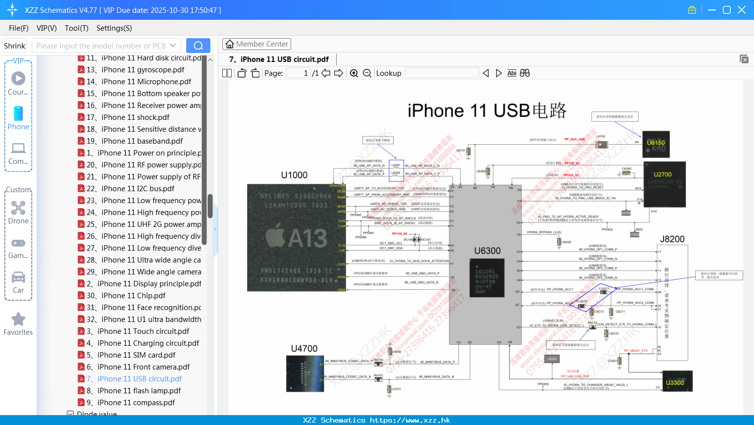 7 IPhone 11 USB Circuit